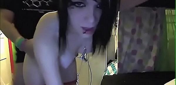  cute emo girl gets fucked on cam more on beautyteencams.com
